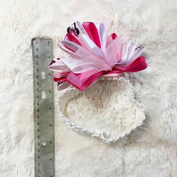 🔮 5/$25‎ Handmade Disney Minnie Mouse Bow & Headband - Picture 4 of 8